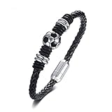 Material: Leder & Edelstahl; Länge x Breite: 20,5 cm x 5 mm; Gewicht: 19 g.