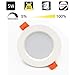 Produktbild Tvfly Ultra Flach LED Einbaustrahler Dimmbar IP44 Warmweiß 5W 230V Einbauspots Badleuchten,Rund Bad Einbauspots Einbauleuchten Badleuchten (1er Warmweiß)