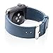 Produktbild Apple Watch Armband Serie 1 & 2 & 3, SVAEX 38 mm Ersatzarmband aus Retro Echt-Leder mit Metallschnalle – Adapter enthalten - Marine Blau