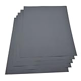 Full Size 230 x 280 mm) Lot de 5 feuilles de papier abrasif imperméable 230 x 280 mm - Grain 1500 humide/sec en carbure de silicium