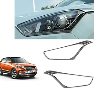 CAR SAAZ Headlight Chrome Moulding for Creta (2018-Present) Type 2