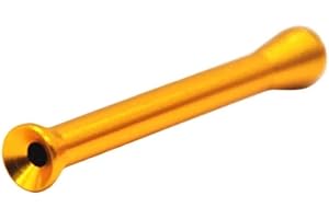 CALMSHOPS Silver or Gold Tube Sniffer SnortR Snuff Kit Nasal Hygienic Straw MAX 420 (Gold)