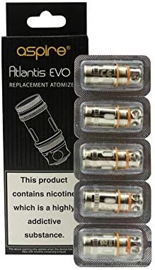 Aspire Atlantis EVO Replacement Coil 0.4 ohm & 0.5 ohm Kanthal Clapton Coils- 5 Pack (0.4 ohm)