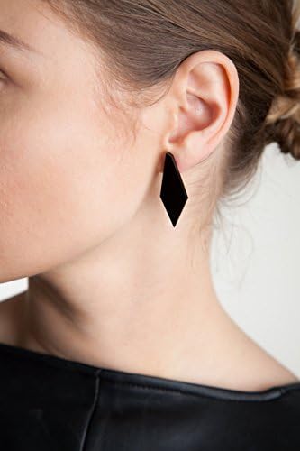 Geometric Drop Stud Earnings