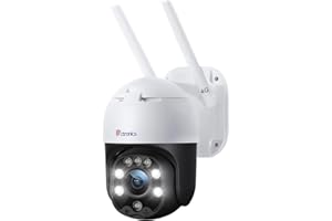 Ctronics 3G/4G LTE Camara Vigilancia Exterior con Sim, Cámara de Seguridad Exterior Visión Nocturna en Color 1080p con PTZ 355°Pan /90°Tilt Seguimiento Automático Detección Humanos IP66