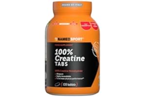 NAMEDSPORT SUPERFOOD NAMEDSPORT 100% CREATINE TABS, 120 Compresse di Creatina monoidrato micronizzata purissima, incrementa le prestazioni fisiche