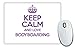 Produktbild Violett Keep Calm und Love Bodyboard Mauspad TXT 1146
