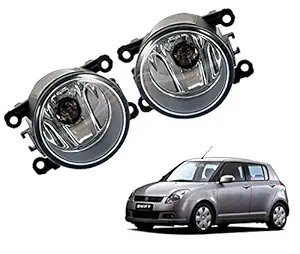 Kardeck Maruti Suzuki Swift OEM Type Fog lamp(2005-2010) Lamps Bumper Light Pair Left-Right with Halogen H8 Bulb