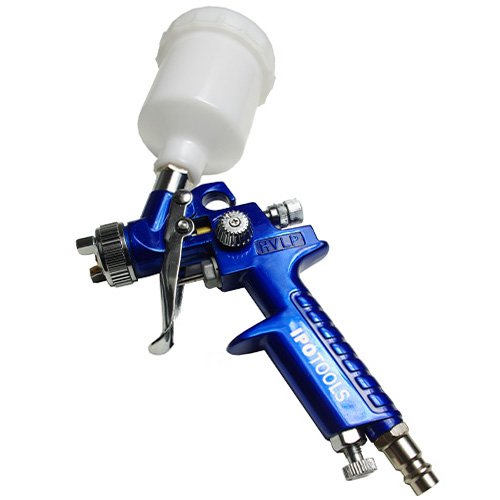 MINI HVLP Spritzpistole Lackierpistole Rostfrei Düse 0,8mm + 2x Düsensatz 0,5mm & 1,0mm - 2
