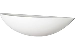 Lindby Applique Murale Guilia à intensité variable (Moderne) en Blanc Plâtre/Terre Cuite e. a. pour Couloir (1 lampe,à E27), Applique, Lampe Murale, Eclairage, Luminaire Mural