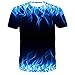 Produktbild Digitaldruck brennende Flamme 3DT Shirt Männer lose TX-8546 XXL