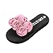 Produktbild VJGOAL Damen Hausschuhe, Frauen Mädchen Frau Valentinstag Geschenk Blume Sommer Sandalen Indoor Outdoor Flip-Flops Strand Schuhe (39 EU, Pink)