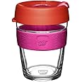 KeepCup Brew, Reusable Coffee Cup - Tempered Glass and Splashproof Sipper, M 12oz/340ml - Daybreak