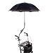 Produktbild MPB® Rollatorschirm Umbrella MONO Modell 85, Rollator Schirm schwarz reflektierend, mit Schirmhülle, Made in Germany!