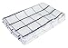 Produktbild Sonty 5 Stück Geschirrtücher, Küchentücher, Geschirrhandtücher, Trockentücher Microfaser Waffel Premium 42 x 68 cm weiß blau kariert (5)
