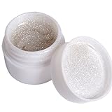SODIAL(R) UV Builder Gel Silver Glitter Nail Art Tips Decoration