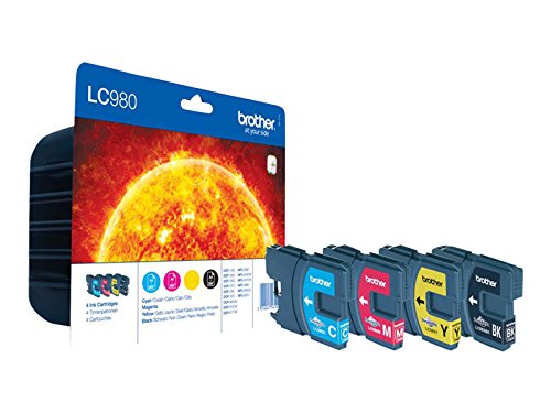 Brother LC980  Cartucho de tinta  260 p  ginas impresas  paquete m  ltiple