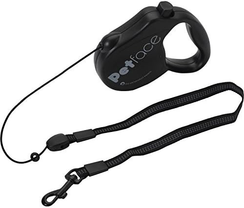 OFFICIAL LICENSED ANTI CHEW LARGE BLACK RETRACTABLE DOG PET LEAD 5 METRE 50KG