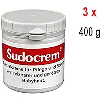 Sudocrem Spezialcreme für Pflege und Schutz von reizbarer und geröteter Babyhaut - 3er Pack (3 x 400 gr)