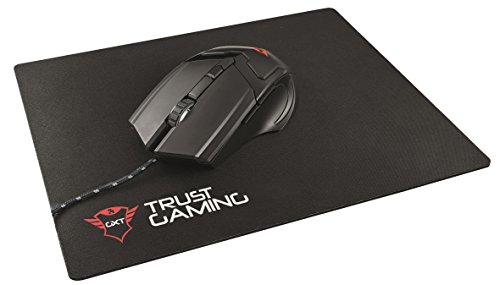 Trust GXT 782 - Pack de rat  n de 4800 PPP y Alfombrilla  Negro