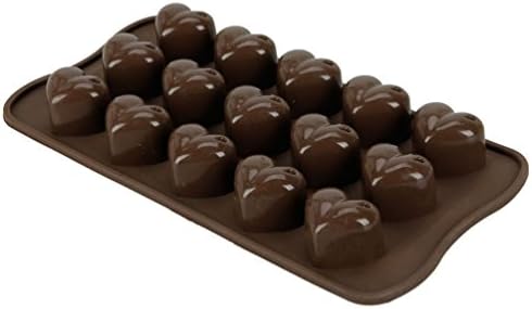 RuiChy Heart-shape Silicone Ice Chocolate Cake Jelly Candy Mould Mini Tray Pan Cube