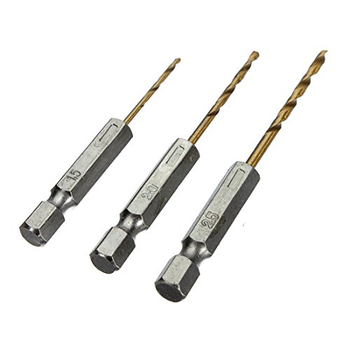 Familymall(TM) HSS Metall Bohrer Spiralbohrer Satz Set Bohrersatz Holzbohrer Titan 1.5-6.5mm - 3