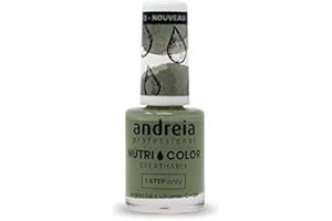 Andreia Professional NutriColor - Esmalte de Uñas Vegano con Nutrientes 100% Natural | Laca de Uñas Transpirable y Amigable con Uñas - Color NC20 Green 10,5ml