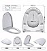 Produktbild Wc-Sitz montiert auf eine universelle Abdeckung ältere ultra-dünne Fallschirm Washlet Toilette Zubehör abdeckung, N1-V