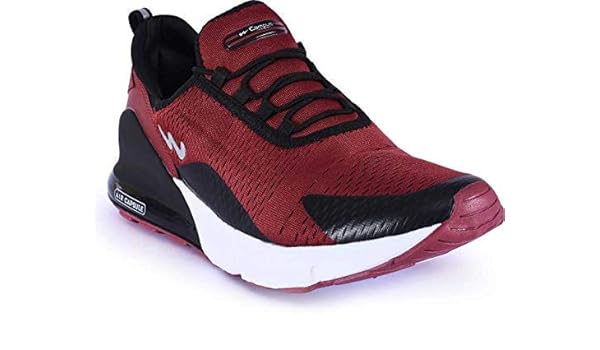 burgundy running shoes