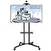 Produktbild KBKG821 Rollender TV-Ständer Mobiler TV-Wagen, für 37-50-Zoll-LED-LCD-Plasma-Flachbildschirme, höhenverstellbar, 360 ° drehbar, mit Rädern mobil
