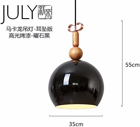 Jubaopen Solid wood wrought retro chandelier dining room living room bedroom bar counter children room, black