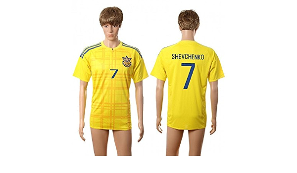 2016 2017 Ucraina 7 Andriy Shevchenko casa calcio maglia in giallo, uomo,  Yellow, M : Amazon.it: Sport e tempo libero