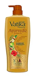 DABUR Vatika Ayurvedic Shampoo, 640ml : Power of Dus Poshan for 10 Hair Problems