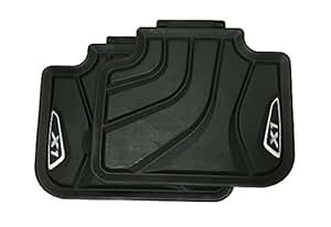 Tappetini In Gomma Originali BMW X1 F48 XLine - Lato Posteriore - Set 2 Pezzi - Antiacqua E Antispot, Con Cornice Argentata
