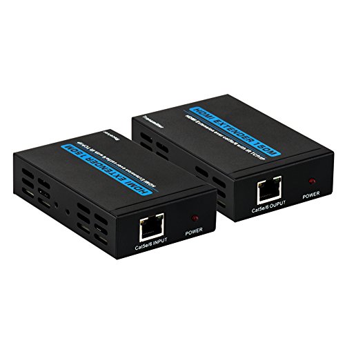 HDMI Extender, Mactis 1080P HDMI Signal Extenders über CAT5e/6 UTP/STP Ethernet Kabel Bis zu 150m (150m/492ft, Sender + Receiver) - 2