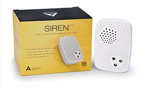 Aeotec - Sirena (Inalámbrico, 106 Db, Color blanco)