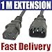 Price comparison product image IEC 1m Extension Power Cable Kettle Lead C13 C14 | 9621.