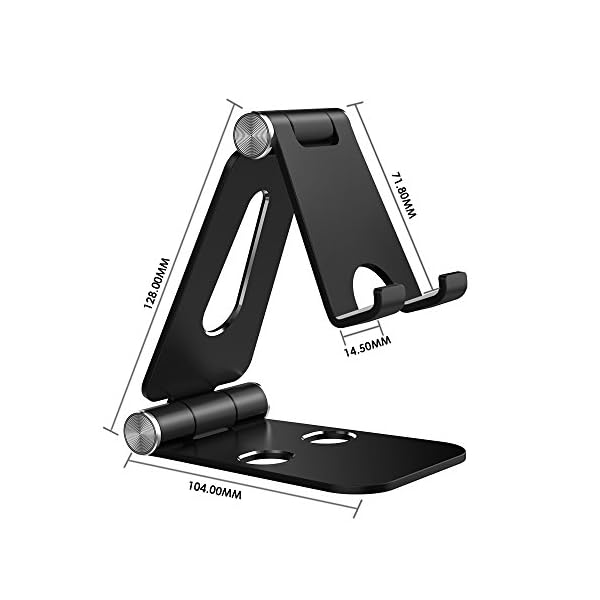 Simpeak Soporte Móvil, Soporte Tablet, Multi-Angulo Soporte de Aluminio Compatible con iPad,Compatible con iPhone… - Image 5