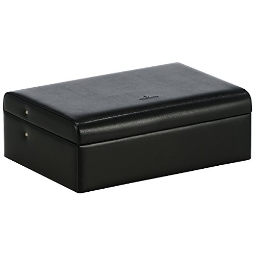 Preisvergleich Produktbild Windrose Merino Charmbox mit 2 herausnehmbaren Einsätzen 8 schwarz