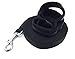 Produktbild scarlet bijoux Hundeleine 20 10 7,50 5 3 Meter inkl. Schlaufe und Karabiner Nylon Schwarz Schleppleine Hundetrainingsleine gummierter Griff (7,50 Meter)