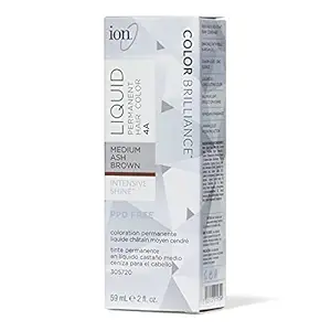 4A Medium Ash Brown Permanent Liquid Hair Color