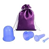 MATERIAL DE SILICONA SEGURO: nuestras copas de silicona están hechas de material de silicona de grado médico, suave, no tóxico, inodoro y fácil de limpiar.