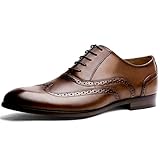 comprar zapatos oxford bicolor hombre  Desai Zapato Brogue con Cordones Oxford para Hombre Negro/Marrón
