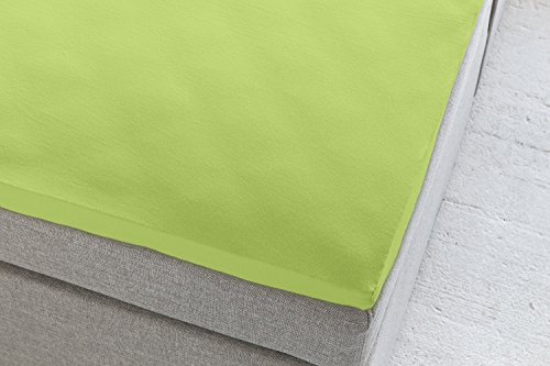 Belsonno® Kinder Jersey Spannbettlaken Apfelgrün Öko-Tex Standard 100 Hautfreundlicher Bettbezug 100% Baumwolle mit Rundum-Gummizug für 60×120 70×140 Bett-tuch 125g/m2 - 5