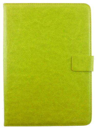 Emartbuy® Grün Eingabestift + Universalbereich ( 8 – 9 Zoll ) Grün Multi Winkel Folio Executive Hülle Schutzhülle Case Cover Wallet mit Kartensteckplätze geeignet für Gigaset QV830 8 Zoll Tablet - 3