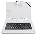 Produktbild DURAGADGET weiße Tasche aus Kunstleder mit Deutscher QWERTZ Tastaturbelegung für on-The-go fähige 10 Zoll ODYS Tablets (Siehe Produktbeschreibung)
