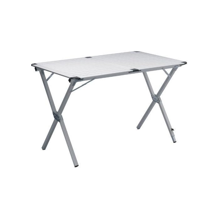 Alu Campingtisch Ca 111x73cm Aluminium Picknick Tisch Zusammenrollbar Leicht Und Stabil