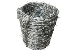 WURKO Alambre espino galvanizado 4/13/15 rollo 100 m