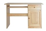 1 Schublade Schreibtisch Kiefer massiv Vollholz natur Junco 190 - Abmessung 75 x 110 x 55 cm