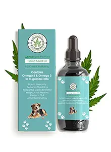 Ananta Hemp Works Hemp Seed Oil Specially for Dog I Relax Your Pets I Fight Anxiety I Pet Joint Support I Improve Skin I 100% Ayurvedic & Natural I No Side Effects I 50ML I